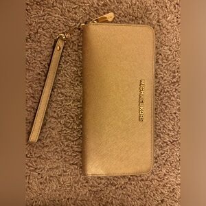 Gold Michael Kors wallet
